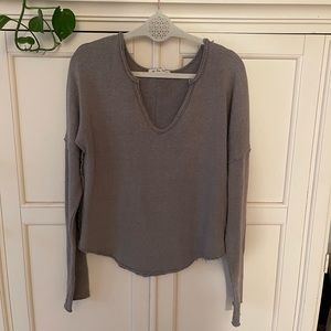 Free People Grey long sleeve